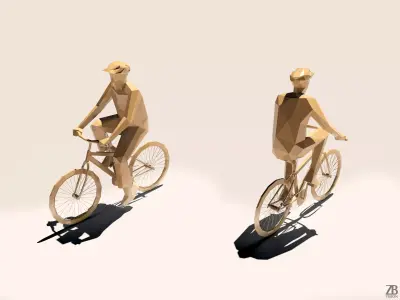 Lowpoly Man 001 3D model