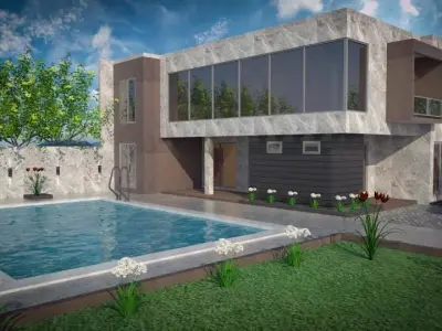 Modern Bungalow  3D model