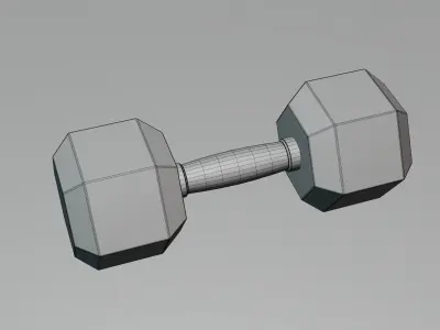 10 Kg Dumbbell 3D model