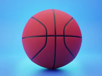 Basketball 3D Modeling Low-poly 3D model