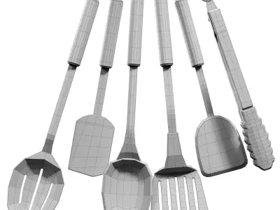 Henckels Kitchen Tools Low-poly 3D model