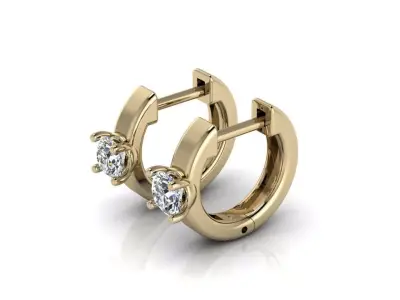 Jewelry Earrings 4mm round 3D print model