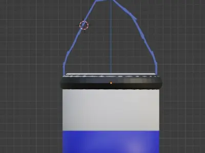 Punching bag with Russian flag Low-poly 3D model