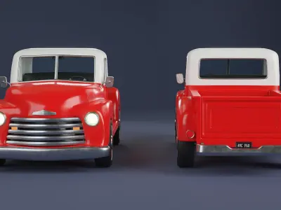 Stylized Classic Truck 3D model