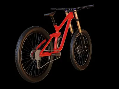 Mountain Bike MTB bicycle downhill Low-poly 3D model