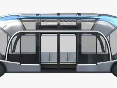 Self-driving city bus  3D model