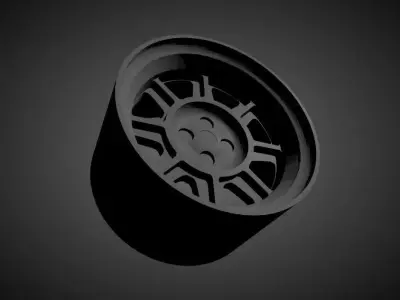 Hayashi Racing Street scalable and Printable rim 3D 3D print model