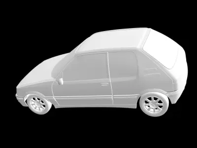 Peugeot 205 GTI 3D print model
