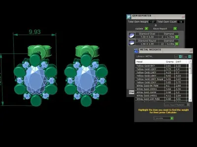 Jewelry Earring 3D print model