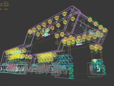 Booth - Area - 15X6-3DMAX2009-02 3D model