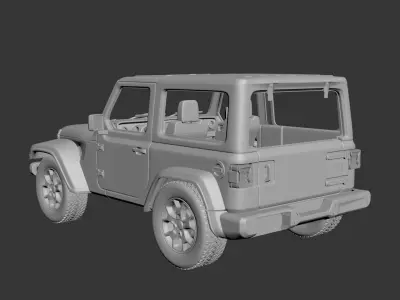 Jeep Wrangler 2Door 2022  Free 3D print model