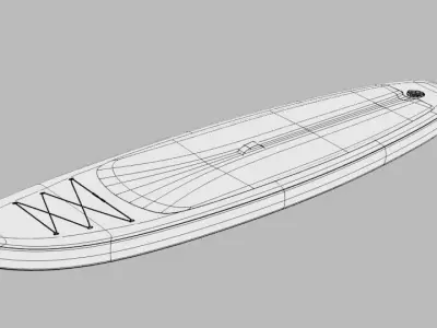 Paddleboard stand up paddle board 3D model