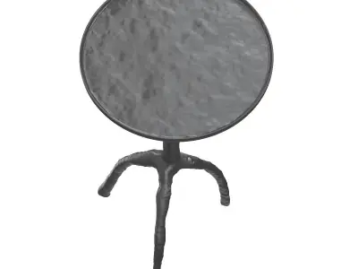 Christian Liaigre Patinated Bronze Side Table 3D model