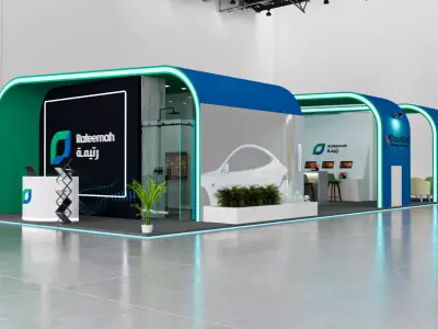 booth  3D model purchase