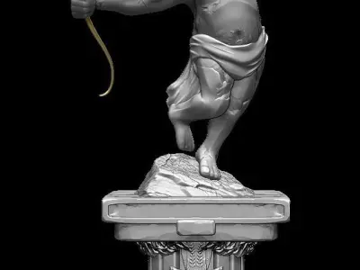 Cupid High Poly 3D model