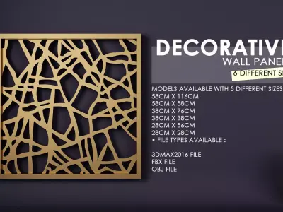 Decorative Panel-Screen 3D Model 3D model