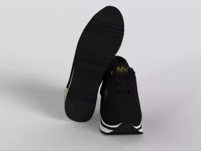 Michael Kors Womens Monique Knit Trainer Sneaker Low-poly 3D model