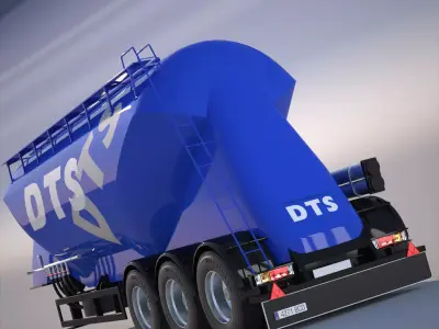 Trailer Silo 3D model