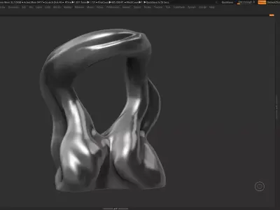 Modern Abstract Decorative sculpture 3d print model 41 3D print model