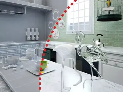 Vintage Kitchen 3D model