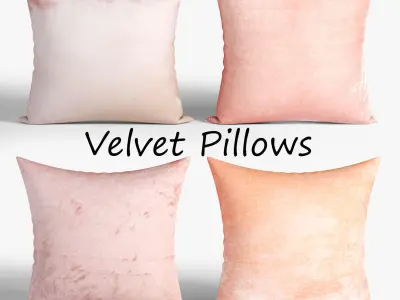 Decorative Pillows set 08 3D model