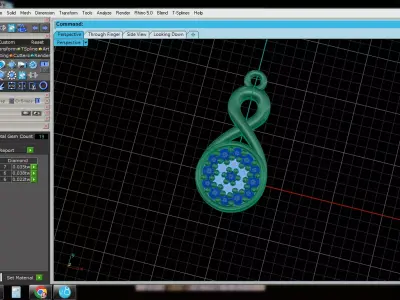 Infinitive Pendant 3D print model