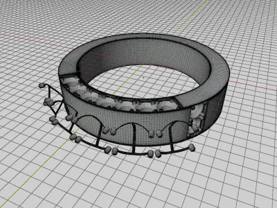 Couple Diamond Rings 3D print model