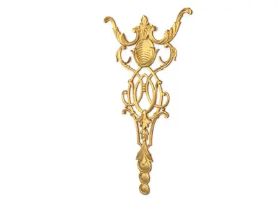 Classic decor ornament 123 3D model