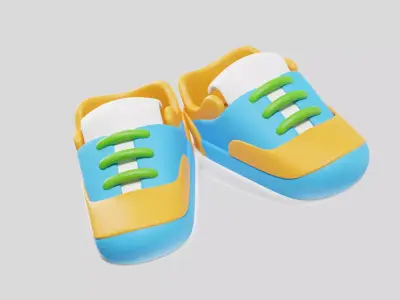 Tennis Sports Shoes 3D model