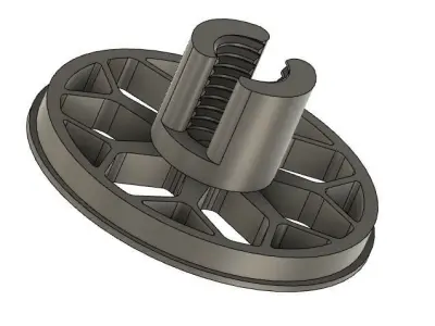 USB cable winder 3D print model