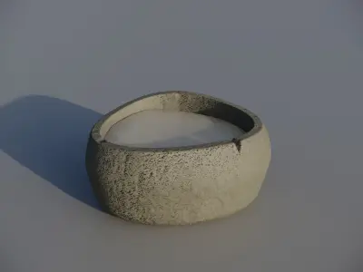 Bowl with wax 3D model