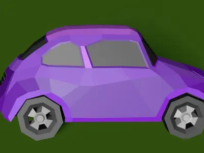 Subaru   360 1958 Low-poly 3D model Low-poly 3D model