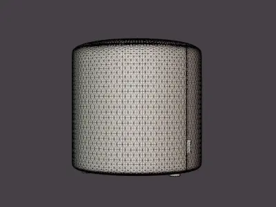 Edison pouf Low-poly 3D model