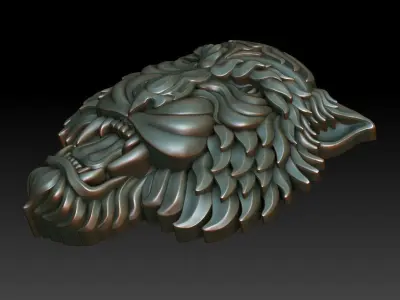 Tiger pendant 2 3D print model