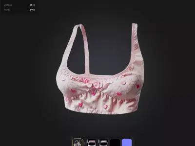 Kawaii Top PBR 4k Low-poly 3D model