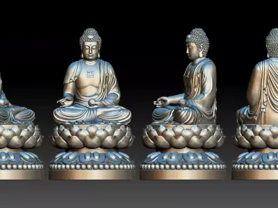 Amitabha Buddha  3D print model
