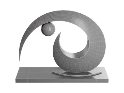 Abstract sculpture by Ben Fasham 3D model