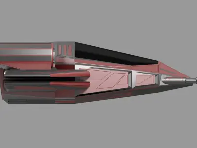 Small Space Fighter Free 3D model