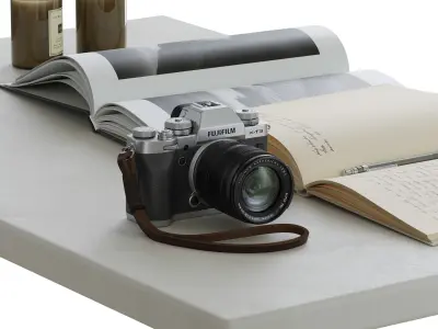 coffee table decor set 003 3D model