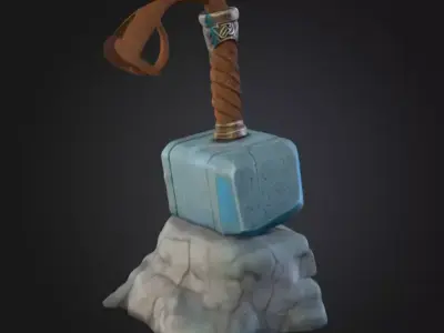 Rune Forged Warhammer Mythic Relic Low-poly 3D model