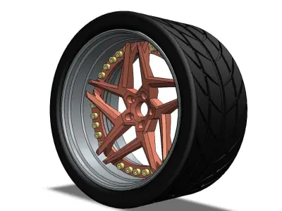 HX-01 Wheels  3D print model