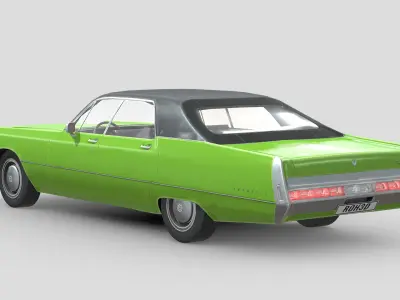 Chrysler Imperial LeBaron 1971 Low-poly 3D model