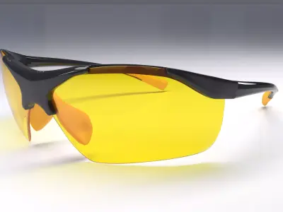 Uvex sportstyle 223 sunglasses Low-poly 3D model