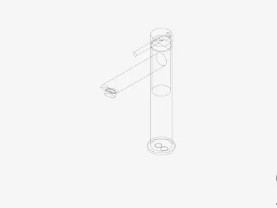Vessel Mixer - Luxury - Pin Low-poly 3D model