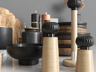 kitchen accessories 007 3D model