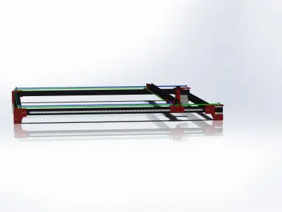 Laser cutting machine 3D model