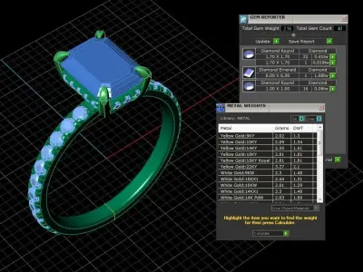 Engagment Jewelry Ring 206 3D print model