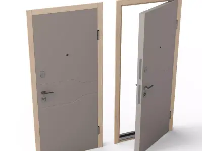 Soleil Door 3D model