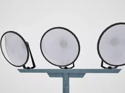 Stadium lights small Low-poly 3D model