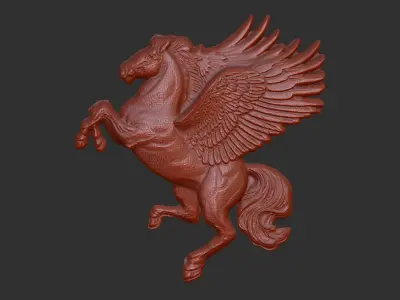 horse cnc baserelife 3D print model